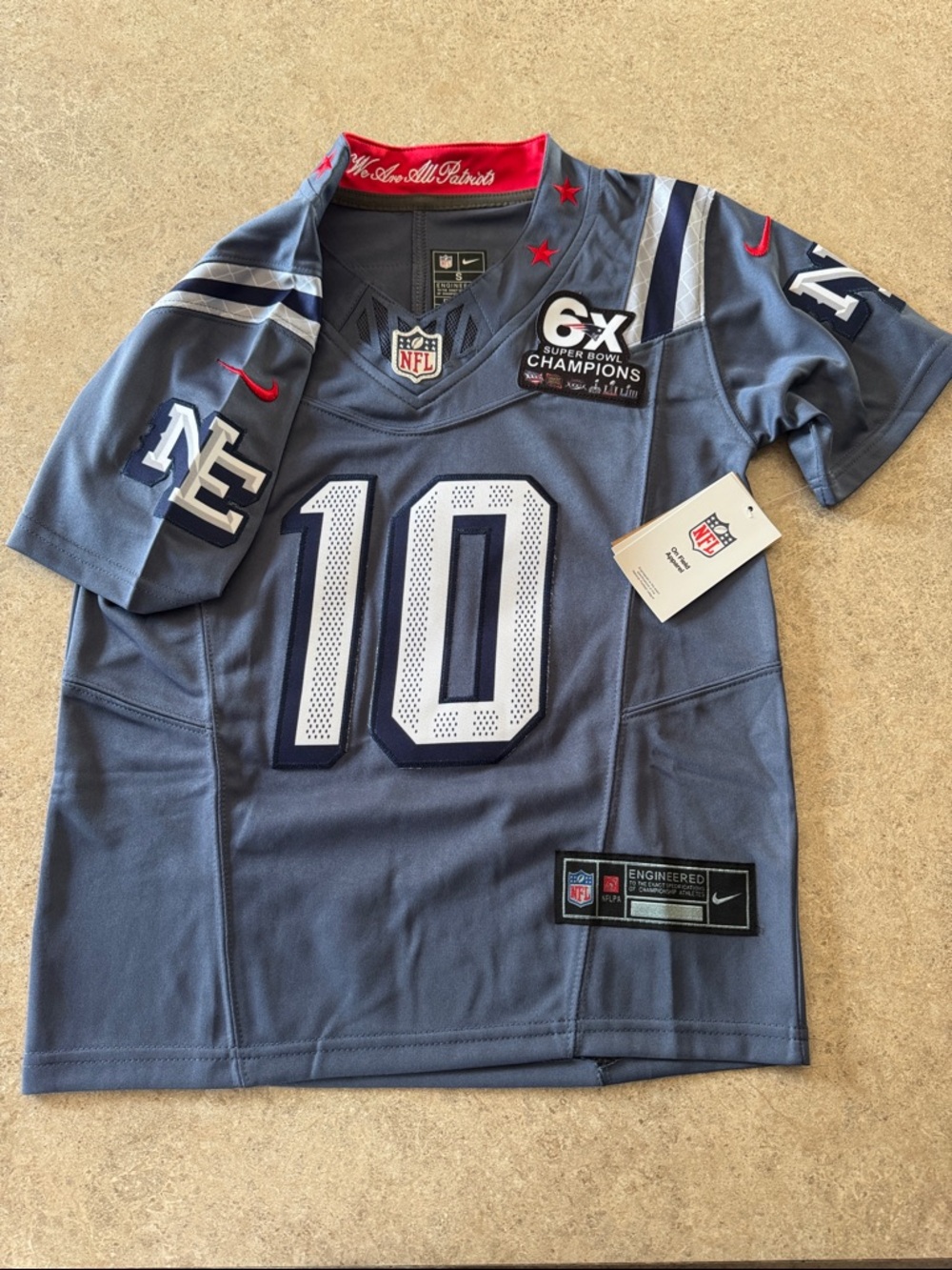 Nike Youth New England Patriots Football Jersey #10 Drake Maye